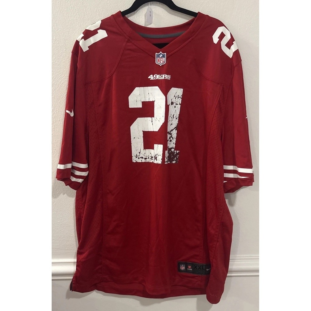 Nike San Francisco 49ers Frank Gore #21 Jersey Mens XXL Red On Field NFL
